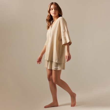 Home suit (shirt and shorts) SL Home p. L, beige-6