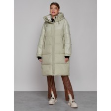 Coat insulated winter female, size 44, color light green