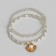 Bracelet on the leg "Pearl on the shell" Color gold, l = 10.5 cm