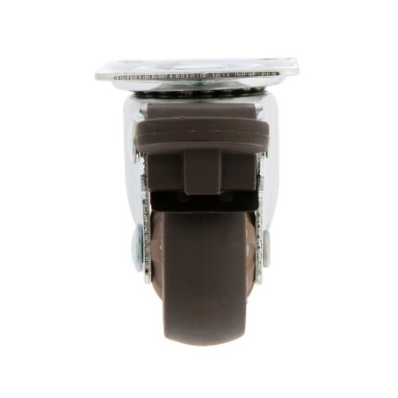 Furniture wheel Cappio d = 38, with a stop, rotary, soft move, tpr coating-2