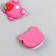 Decor for creativity Plastic "Pink Bear with Strawberry" set 2x2.5 cm