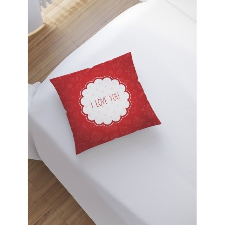 Decorative pillowcase "Feast drawings", on a zipper, size 45x45 cm-1