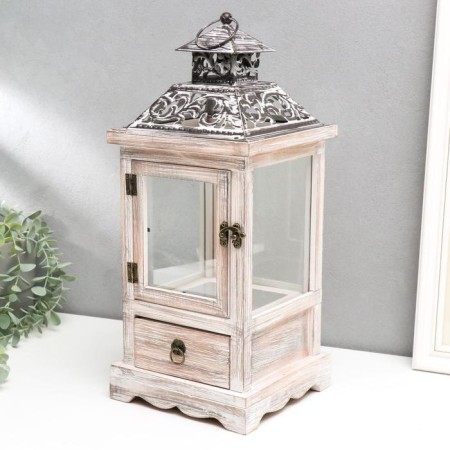 Summary of the tree on 1 candle "Lantern with patterns on the roof" with a box 46x18x18 cm