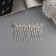 Hair crest "Medea" flowers, 7 × 4 cm, silver