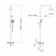 The shower system Fashun A2451-8, pour 118 mm, tropical shower, shower, chromium