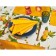 Serving napkin Orange, size 40x40 cm, orange color