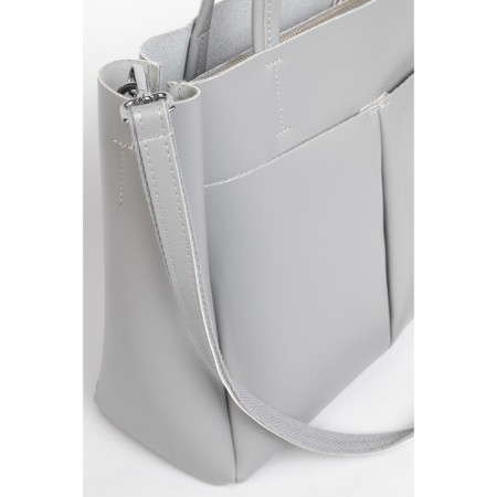 Bag Tout Women, Genuine leather, Ludor Gray, 32x13x29 cm-3