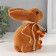 Souvenir Foam "Brown rabbit with berries" 13x8x15 cm