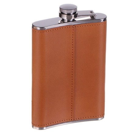 Flask for alcohol and water, 270 ml, "Russian scope", stainless steel, gift, 9 oz-2