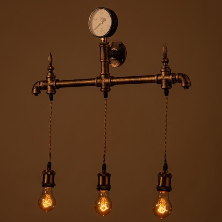 Sconces "Fortel" 3he27 40W bronze 55x10x56cm-2