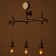 Sconces "Fortel" 3he27 40W bronze 55x10x56cm