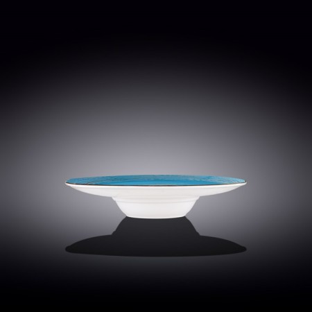 Deep plate Wilmax England Spiral, D = 24 cm, 200 ml, blue color-1
