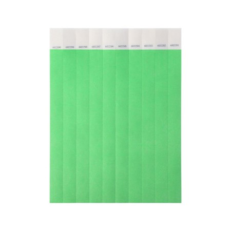 Paper control bracelet "Green neon" Tyvek-3