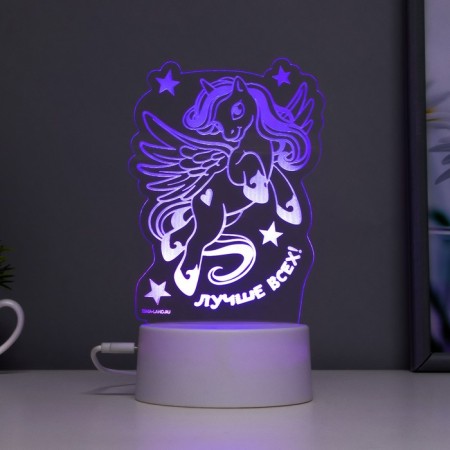 Sensor lamp "Best of all" LED 7 USB flowers/from the batteries white RISALUX-6