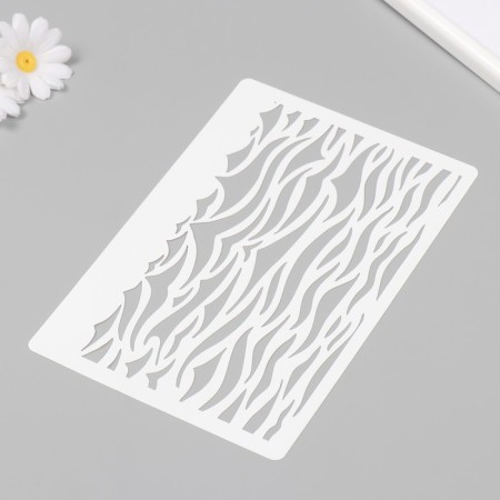 Plastic "waves" 16x24 cm stencil-1