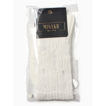 Women's socks minku, white color, rr 36-41-8