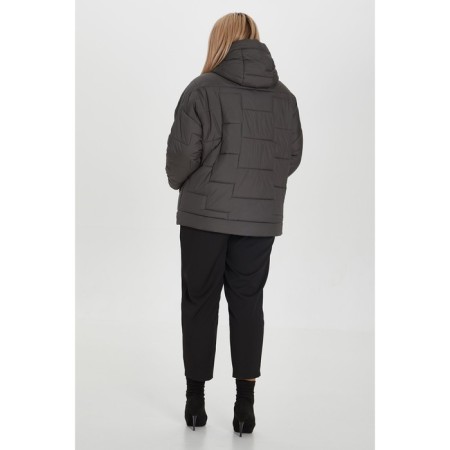 Women's jacket, size 60, dark green color-3
