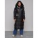 Coat insulated winter female, size 42, black color