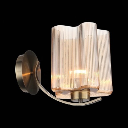 Sconces st. SL117.301.01. ONDE. 1x60 W, E27, 15x18 cm, bronze color-1