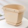 Pot with the pallet wall -mounted "Libya", 4.6 l, color white clay