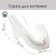 Bambino swimming slide, white color