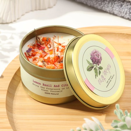 A set of aromatic candles "Aromatic Candle Deluxe", English pear and freesia, 3 pcs-2