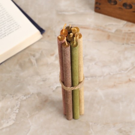 Magic honey candle with herbs for studying the chakra "7 chakras", 8 pieces-2