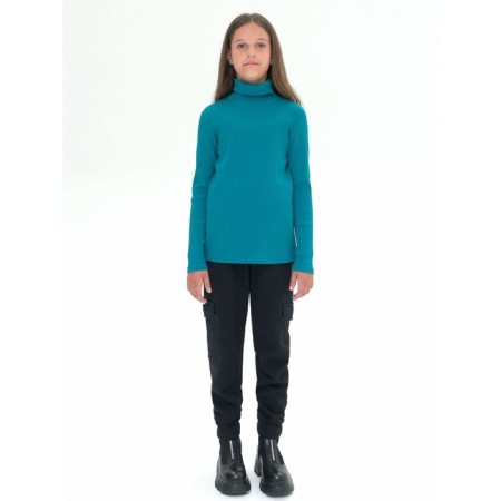 Jumper for girls, height 164 cm, emerald color-3