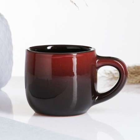 Mug "Form" 0.2l / 7.5x8.5cm, Mac on black-1