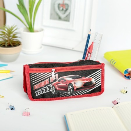 Penal soft, 2 compartments, 80 x 210 x 40 mm, voluminous "racer 1"-1