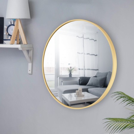Mirror "matte gold", wall -mounted, 60 × 4 cm