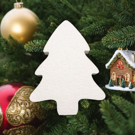 Harvesting of foam "Christmas tree with a pattern" 30 x 5 cm-3