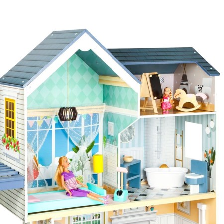 Duke Paramo Doll Wooden "Madelin Avenue", four -story, with furniture-9