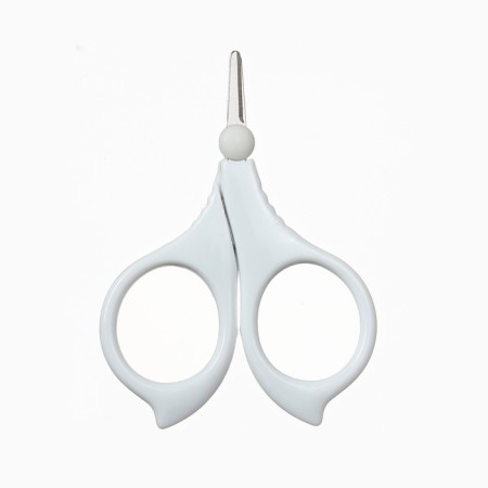 Children's scissors, manicure, with a cap, white color-2
