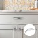 Frill handle RS110, m/o 96 mm, matte chromium color