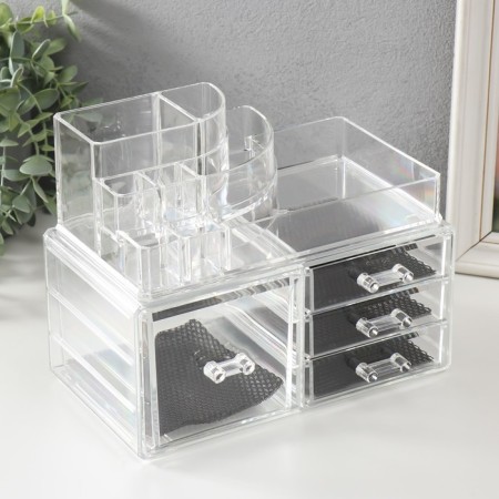 ORGANIZER CHANTER PLAC 4 boxes transparent 19x14x24 cm