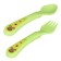 A set of cutlery for feeding "Safari", 2 items: spoon, fork, from 4 months., Mix colors