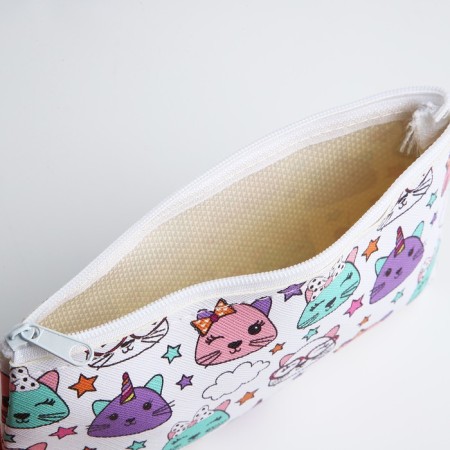 Cosmetic bag with lightning, white/multi -colored color-2
