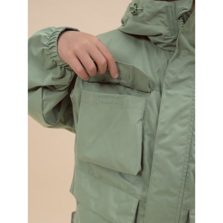 Windbreaker for boys, height 104 cm, green color-13