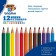 Pencils 12 flowers BIC Kids Evolution Ecolutions, children's, shock -resistant, plastic