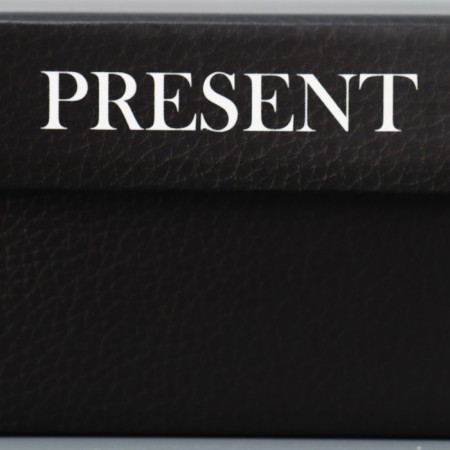 Gift folding box, packaging, "Present", 12 x 12 x 6.5 cm-4