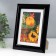 Plastic photo frame 15x20 cm 742 Black glossy (plastic screen)