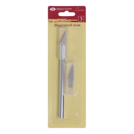 Mock-knife-scalpel, ZHK "Sonnet", 3 blades, metal, in a blister-4
