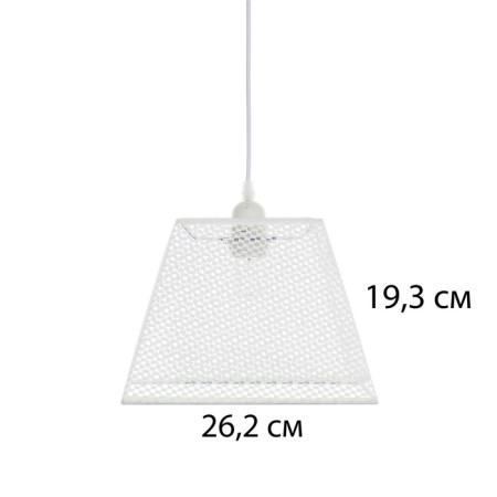 Lamp "Andis" E27 40W white 26x26x19 cm-3