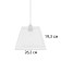 Lamp "Andis" E27 40W white 26x26x19 cm