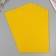 A set of glitter foamiran (5 sheets) 2 mm, 20x30 cm, yellow