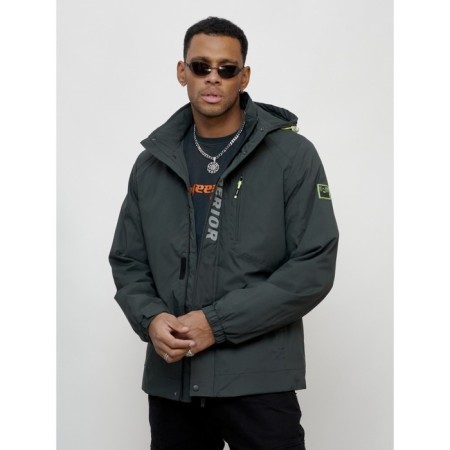 Sports male jacket, size 50, dark gray color-10