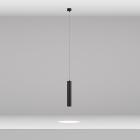 Squirry of suspended Technical P072PL-L12B4K-1, LED, 12W, 5.2x5.2x30 cm, 1000lm, black color-5