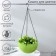 Plastic puff for flowers suspended with an internal pallet, 2.7 l, color mix