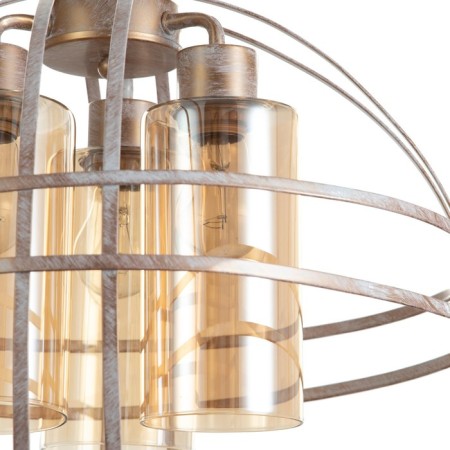 Lamp Bayerlux "Sphere" E27 40W white with a golden patina 40x40x40-95 cm-6